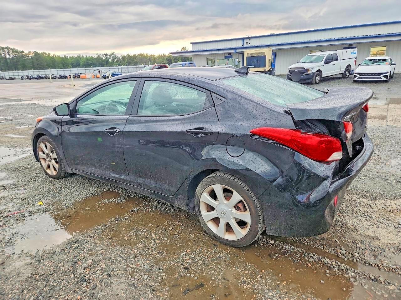 2012 Hyundai Elantra Limited Black vin: 5NPDH4AE7CH151467
