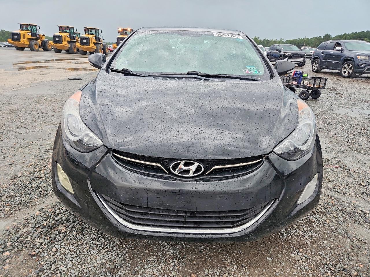2012 Hyundai Elantra Limited Black vin: 5NPDH4AE7CH151467