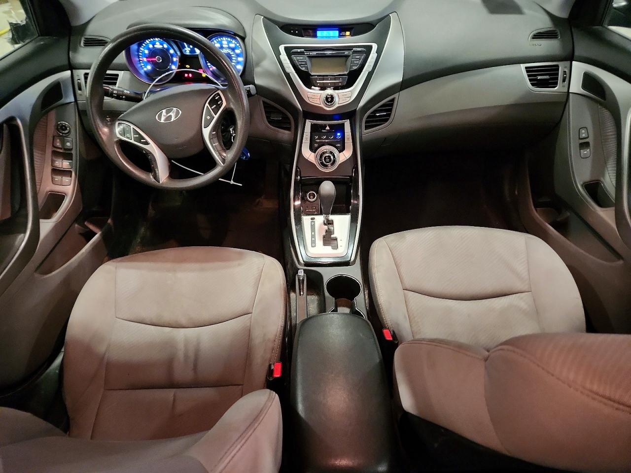 2012 Hyundai Elantra Gls Black vin: 5NPDH4AE7CH93425