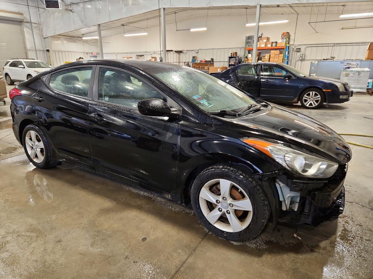 2012 Hyundai Elantra Gls Black vin: 5NPDH4AE7CH93425