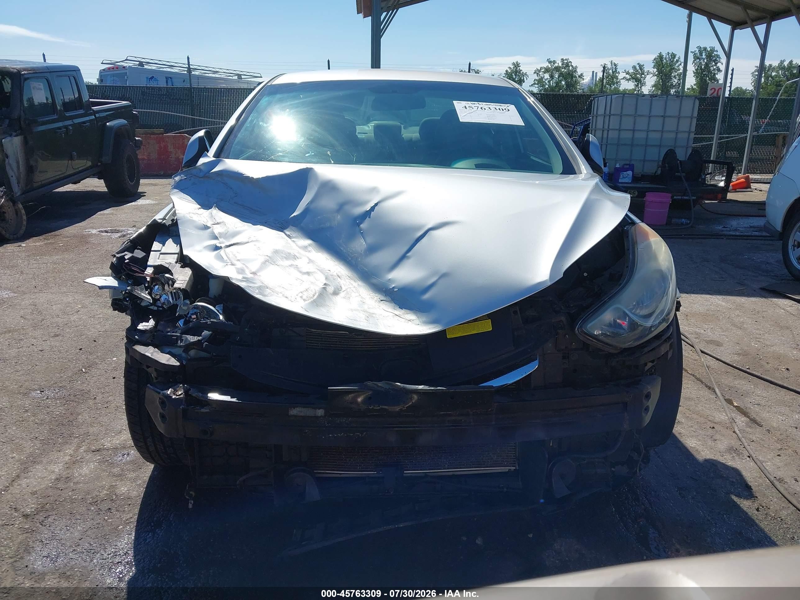 2013 Hyundai Elantra Gls Silver vin: 5NPDH4AE7DH162244