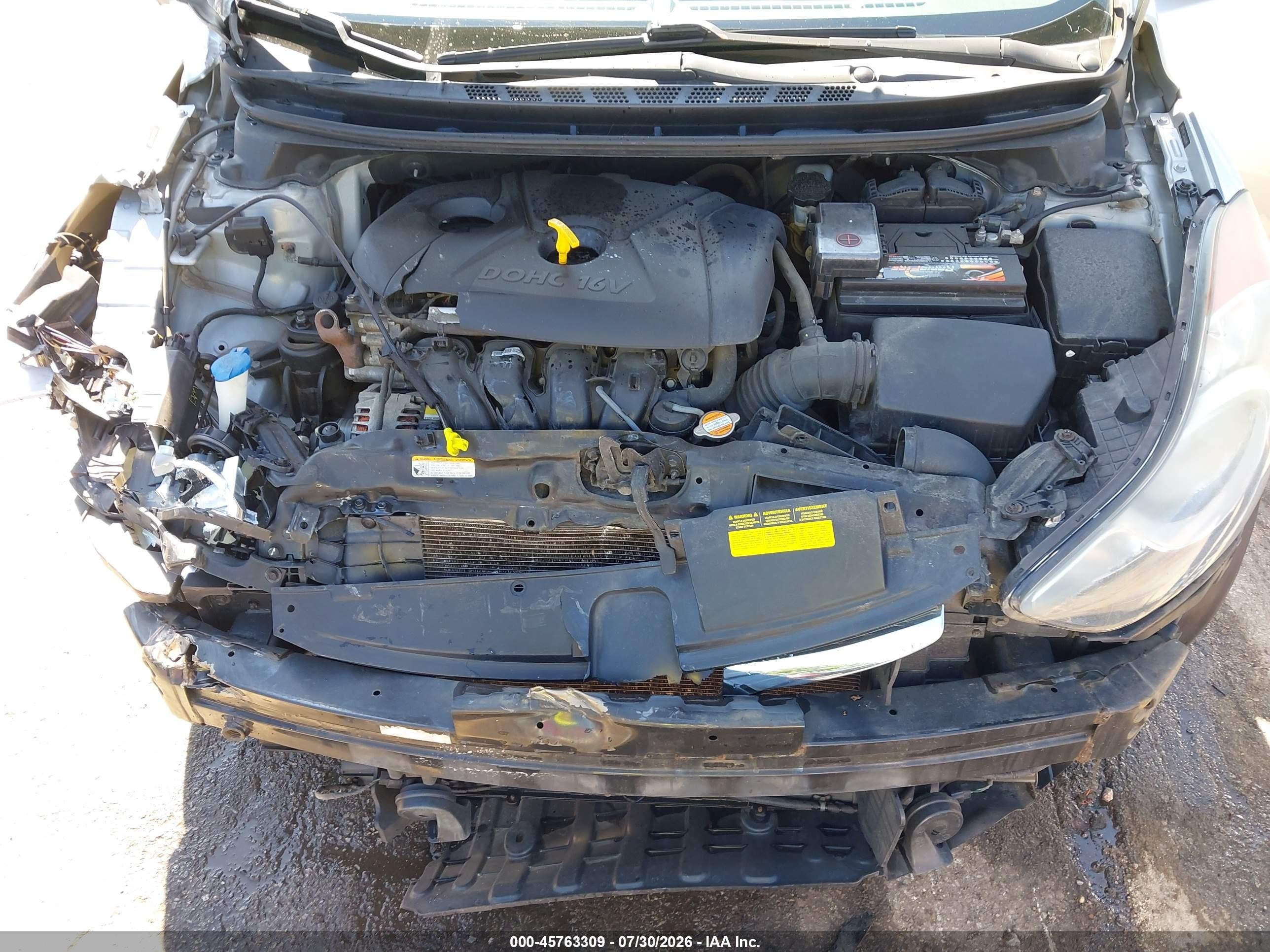 2013 Hyundai Elantra Gls Silver vin: 5NPDH4AE7DH162244