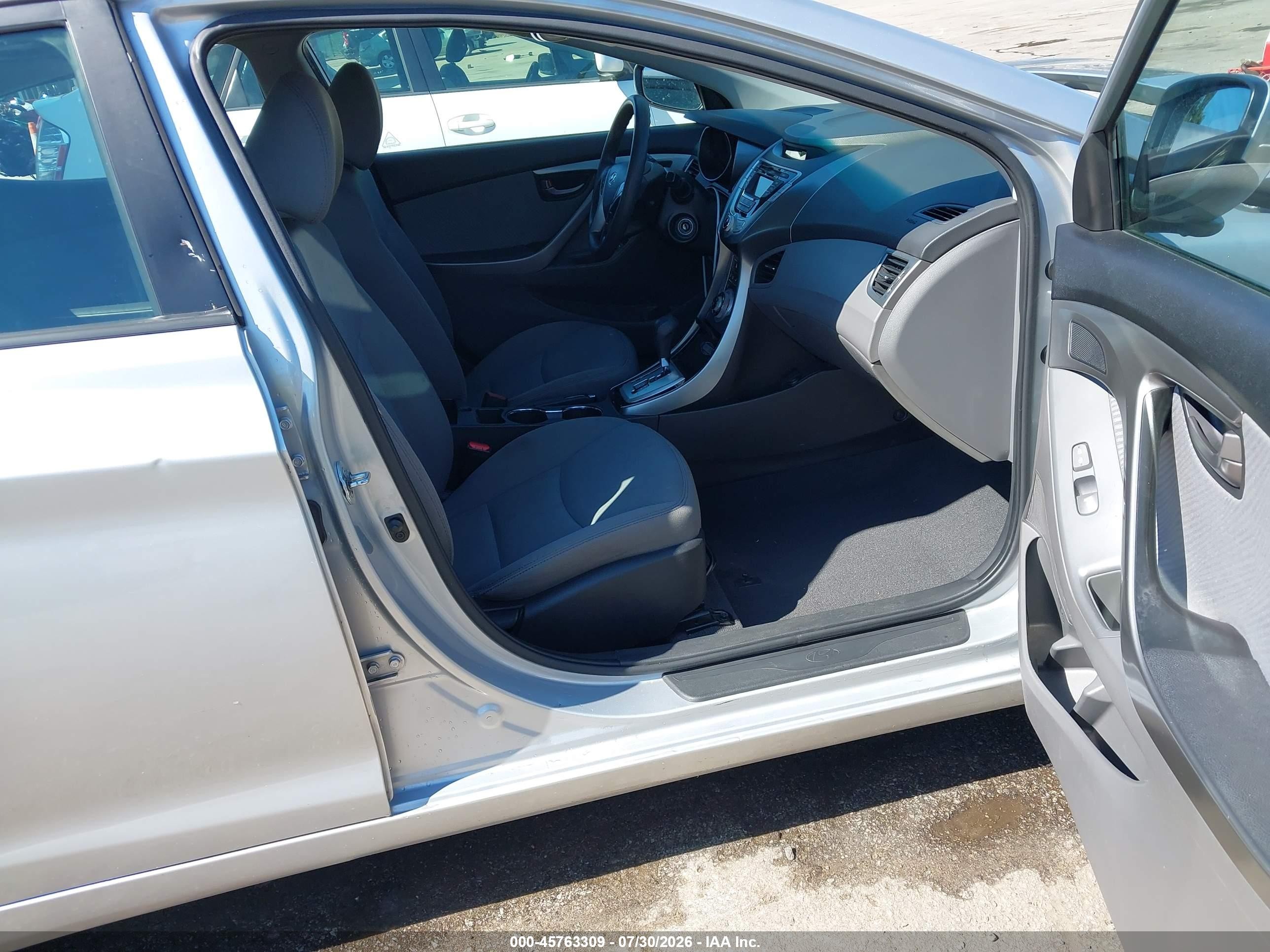 2013 Hyundai Elantra Gls Silver vin: 5NPDH4AE7DH162244