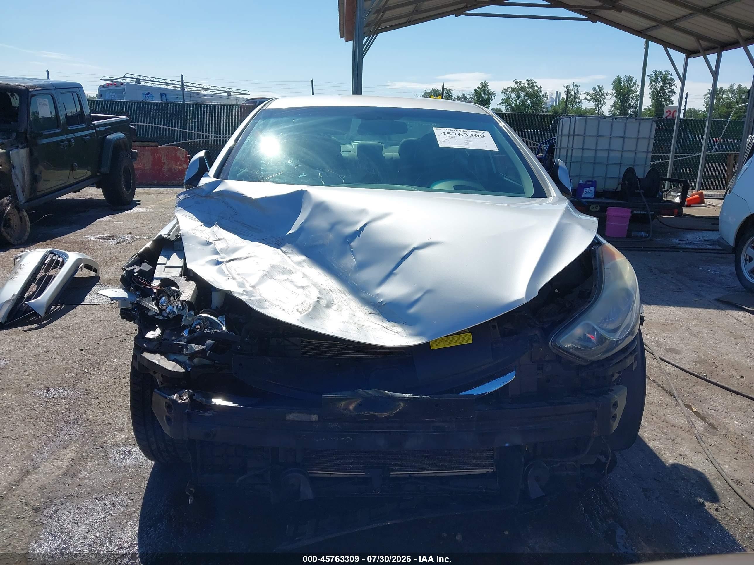 2013 Hyundai Elantra Gls Silver vin: 5NPDH4AE7DH162244