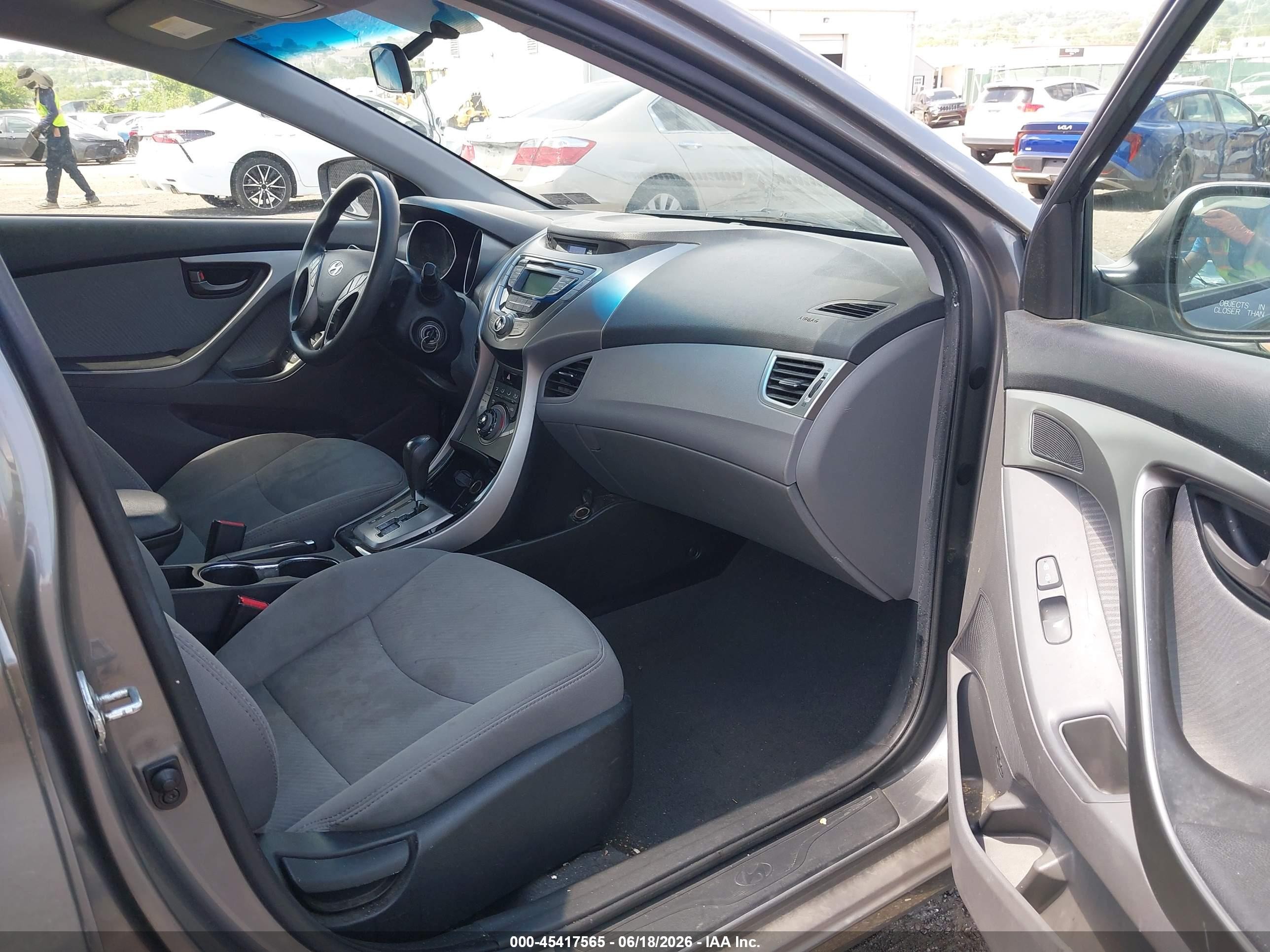 2013 Hyundai Elantra Gls Серый vin: 5NPDH4AE7DH167055