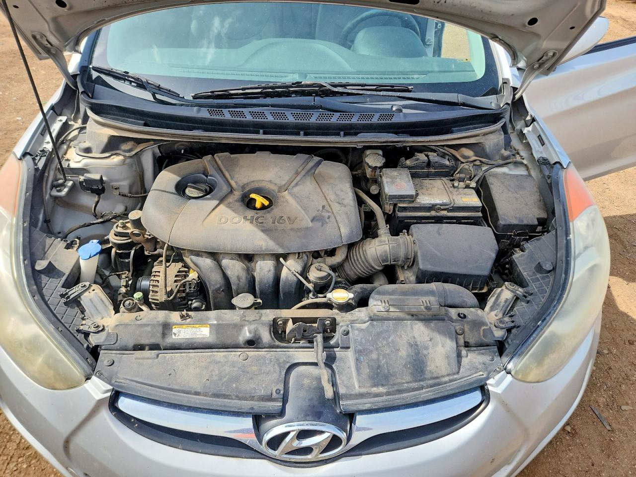 2013 Hyundai Elantra Silver vin: 5NPDH4AE7DH167105