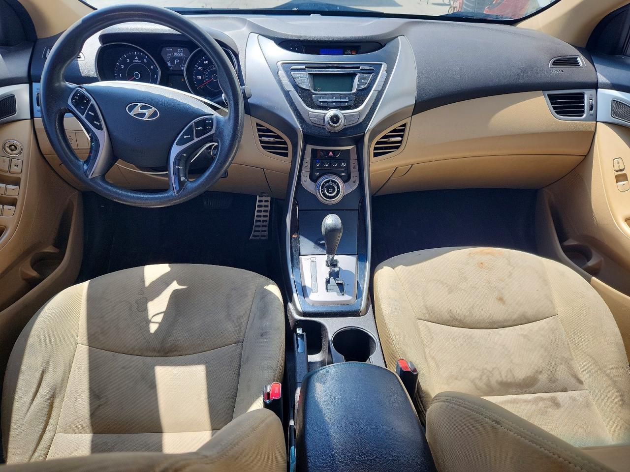 2013 Hyundai Elantra Gls White vin: 5NPDH4AE7DH170442