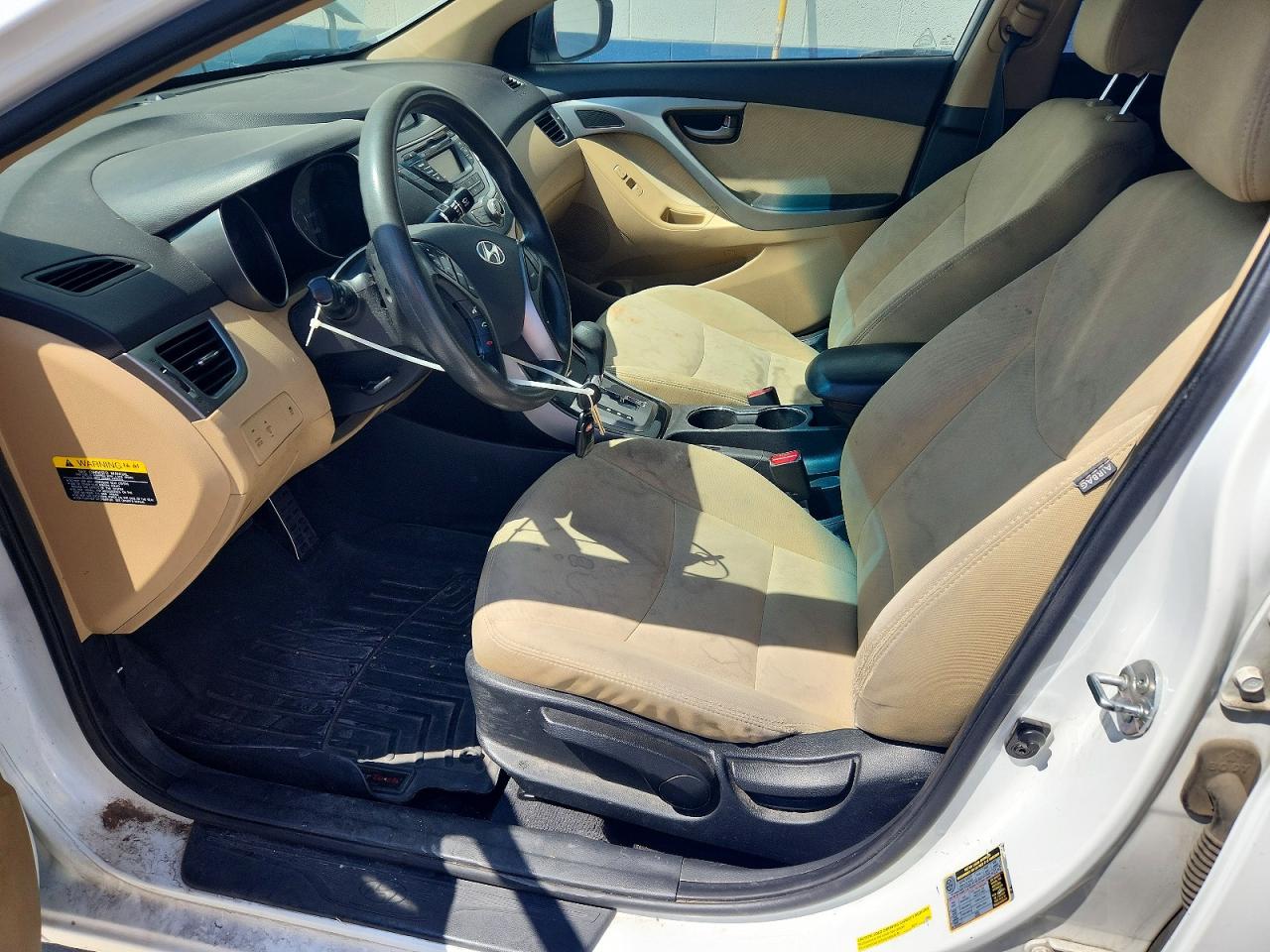 2013 Hyundai Elantra Gls White vin: 5NPDH4AE7DH170442