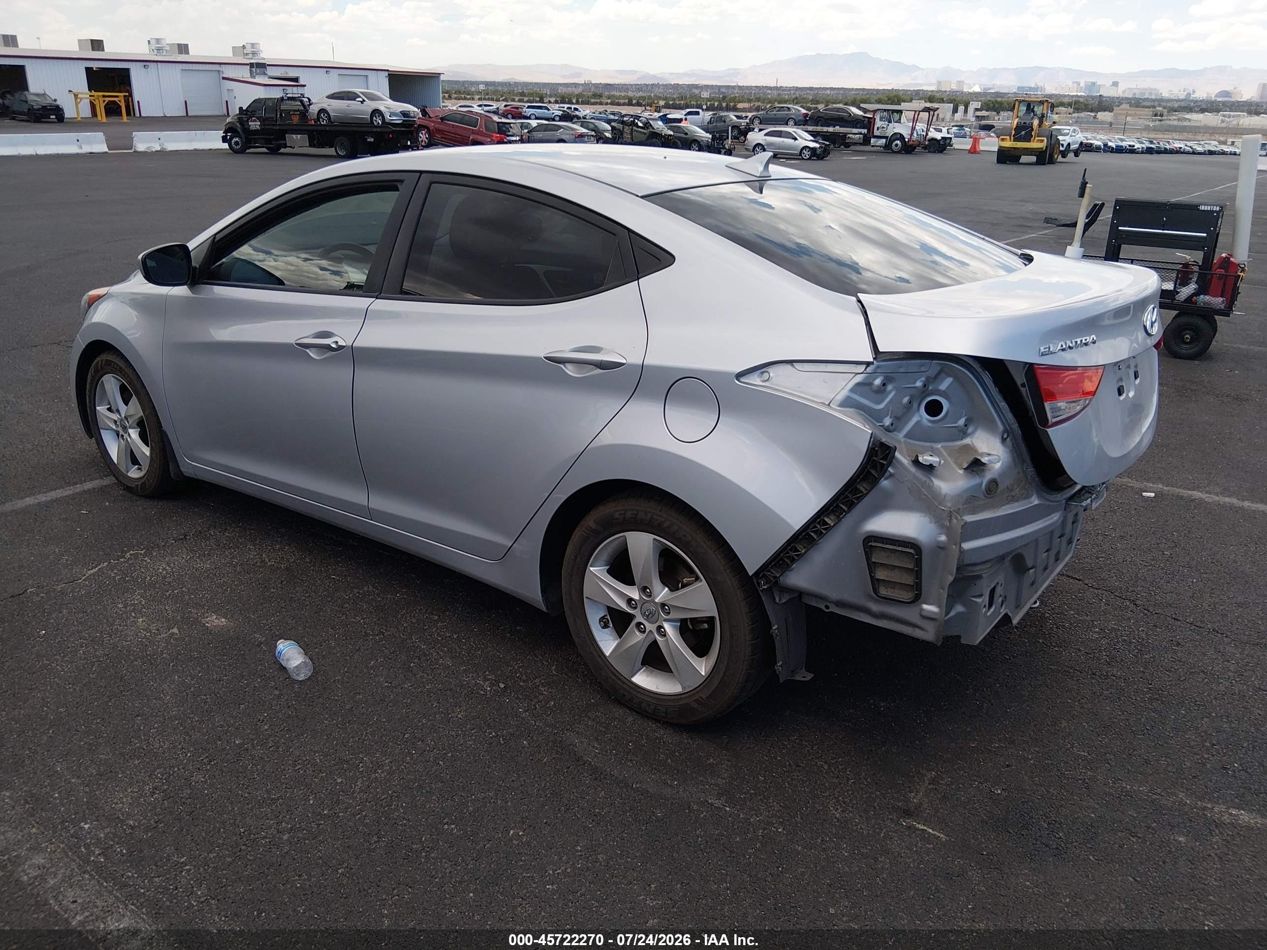 2013 Hyundai Elantra Gls Gray vin: 5NPDH4AE7DH171140