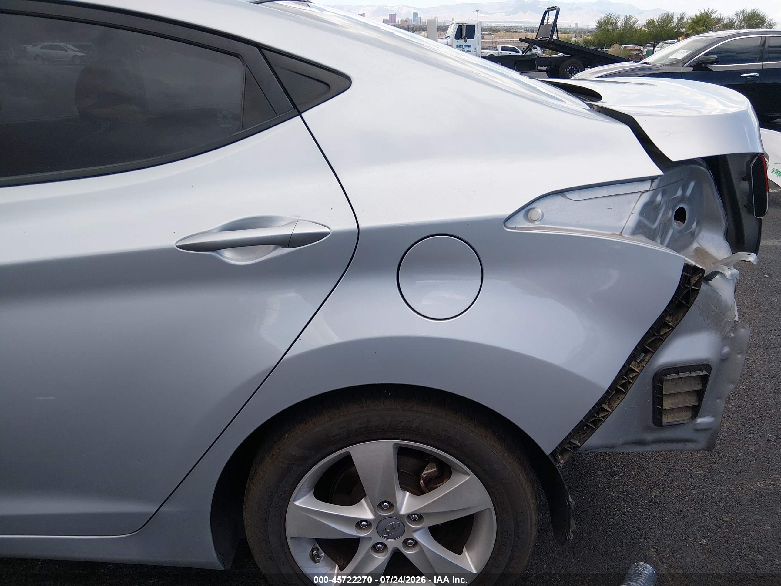 2013 Hyundai Elantra Gls Gray vin: 5NPDH4AE7DH171140