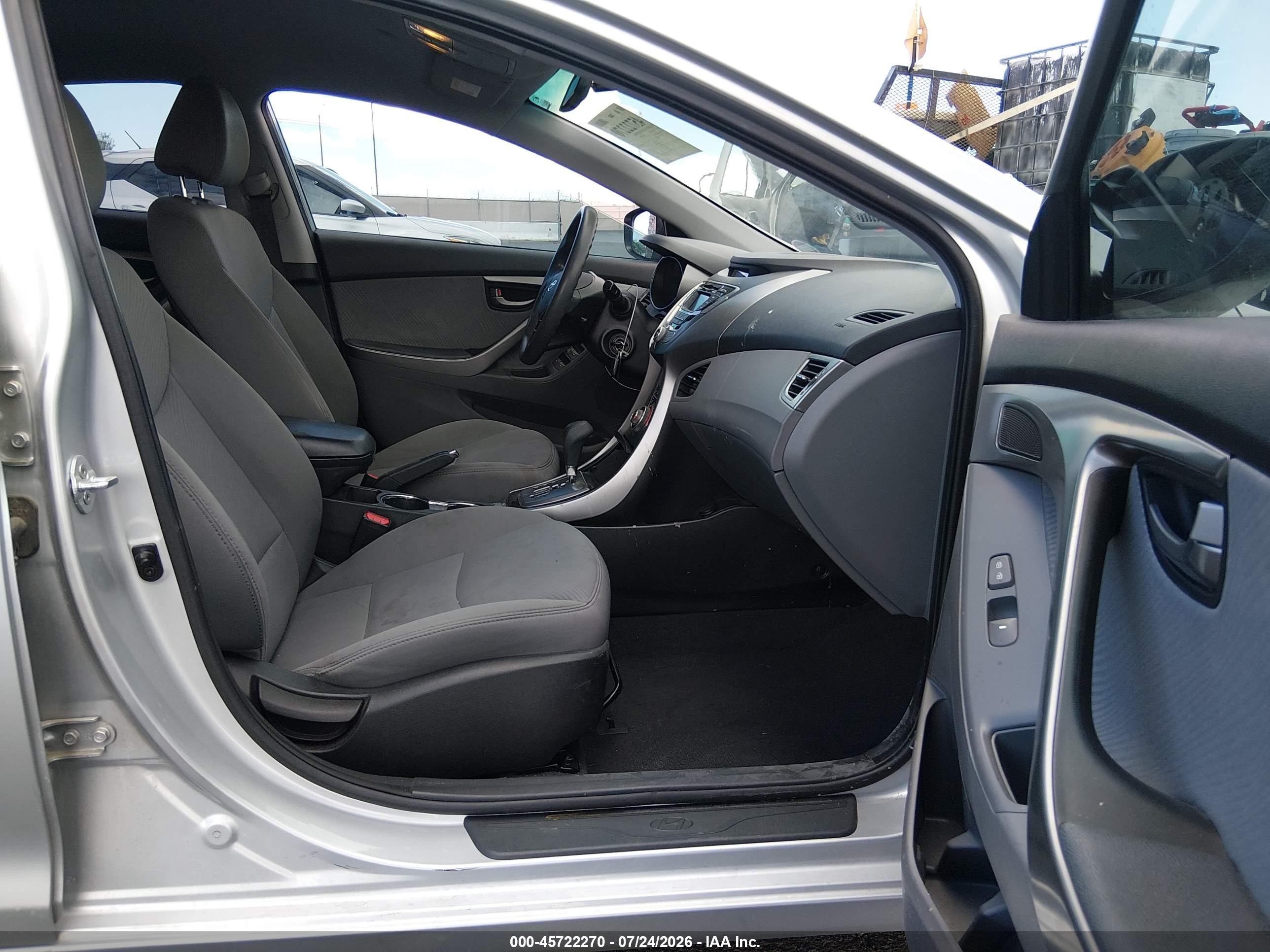 2013 Hyundai Elantra Gls Gray vin: 5NPDH4AE7DH171140