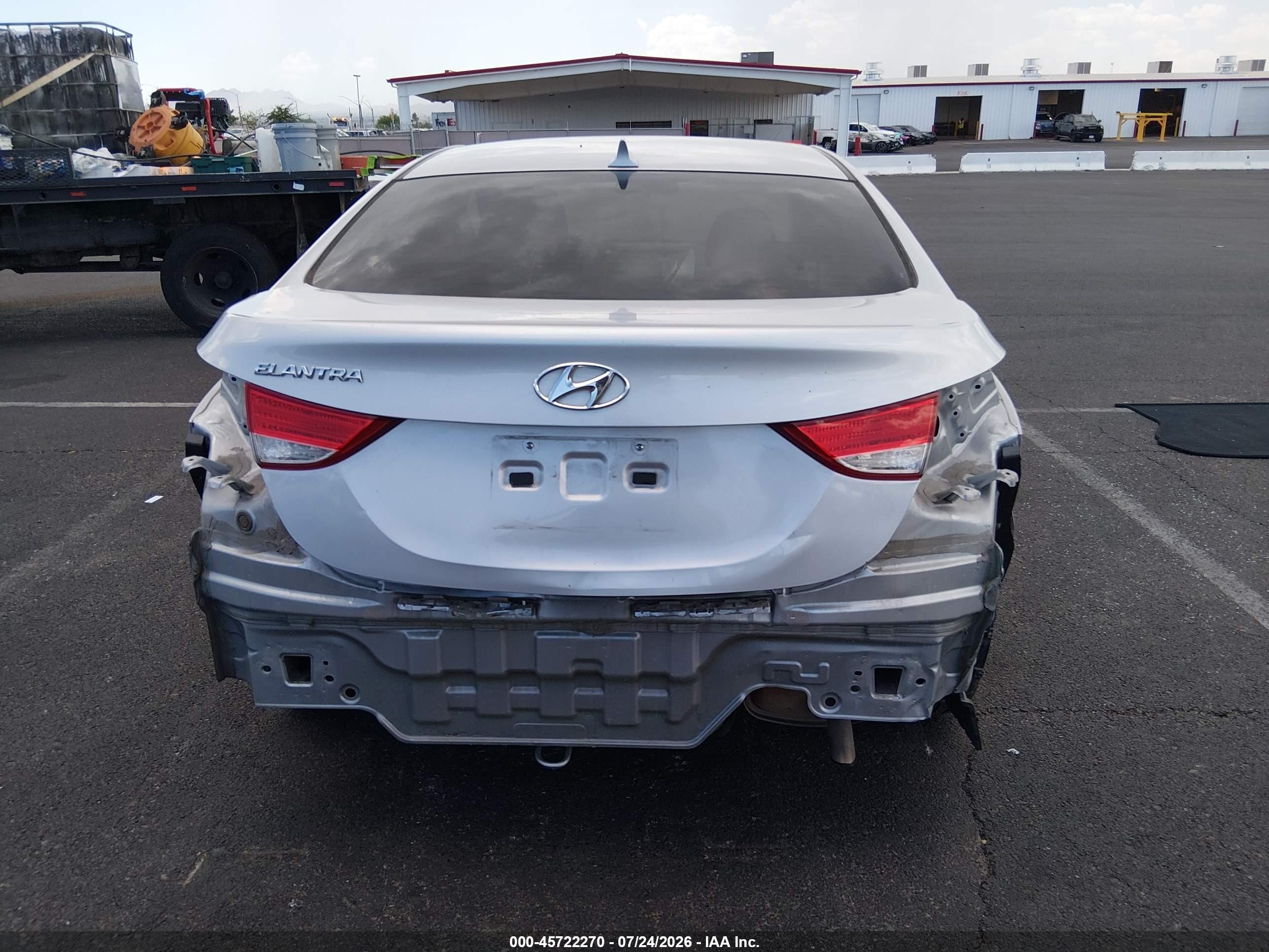 2013 Hyundai Elantra Gls Gray vin: 5NPDH4AE7DH171140