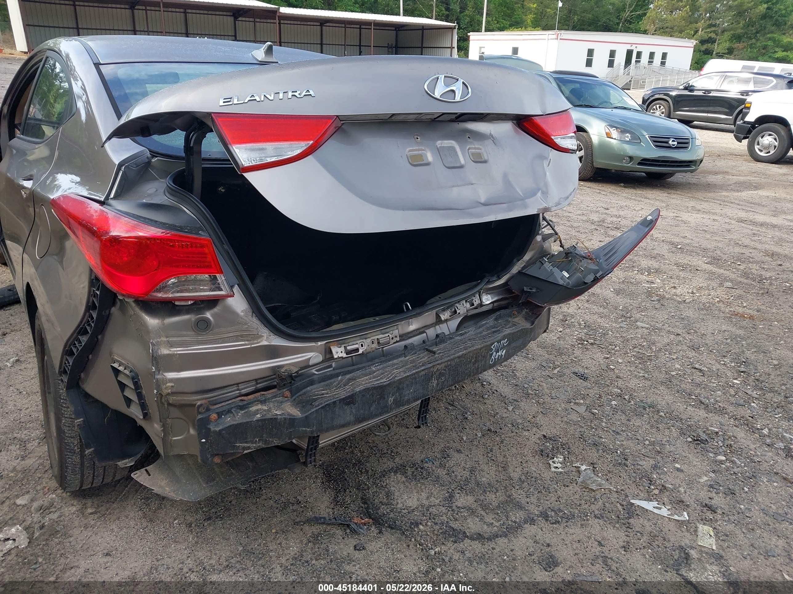 2013 Hyundai Elantra Gls Gray vin: 5NPDH4AE7DH180145