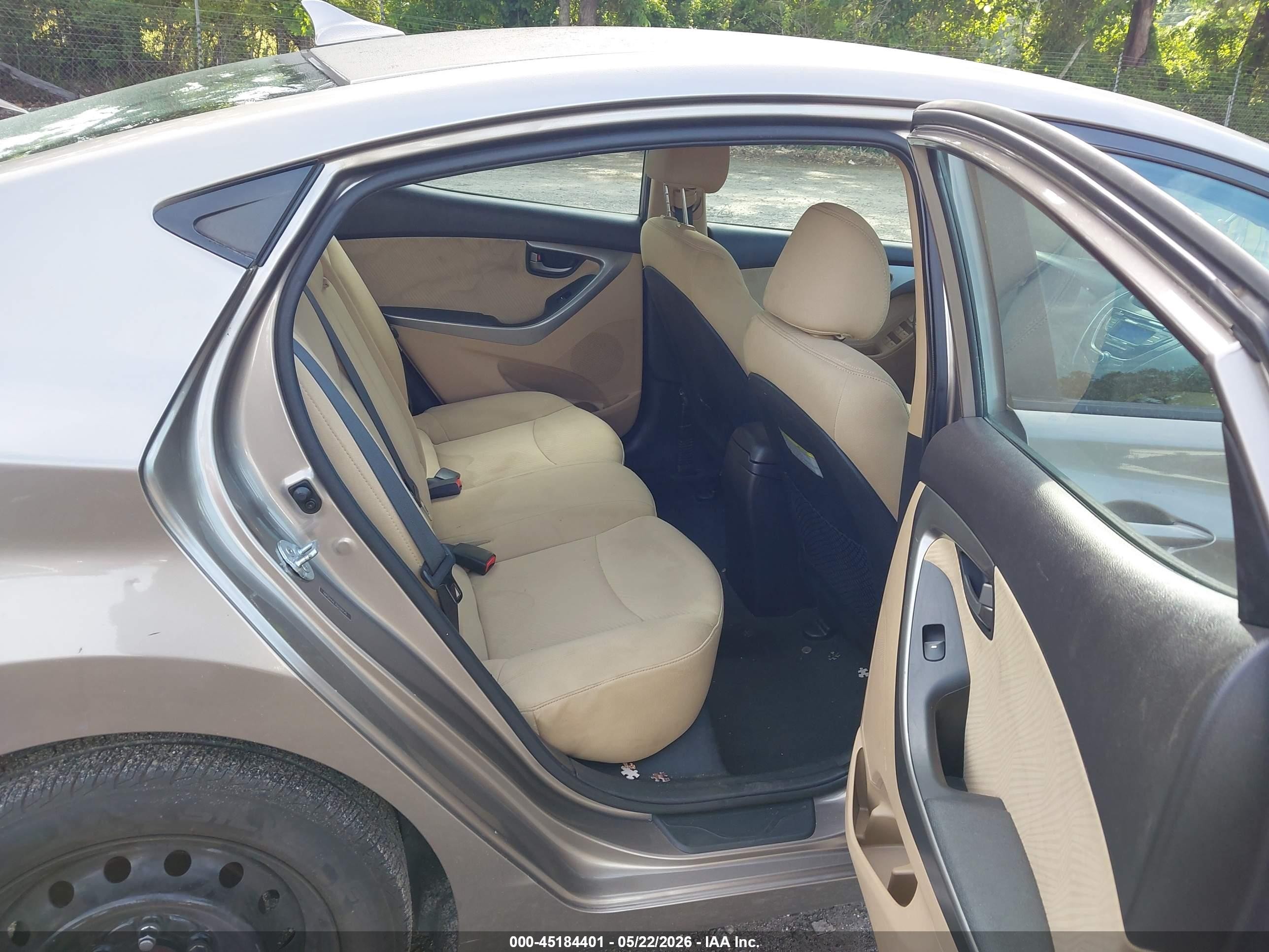2013 Hyundai Elantra Gls Gray vin: 5NPDH4AE7DH180145