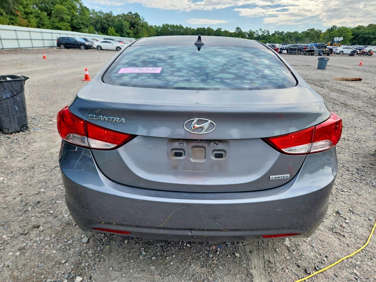 2013 Hyundai Elantra Limited Gray vin: 5NPDH4AE7DH188343