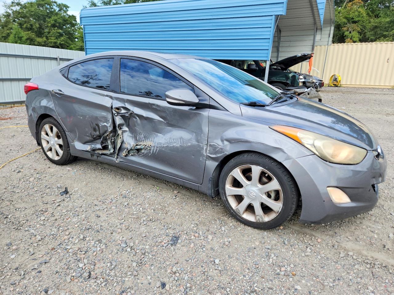 2013 Hyundai Elantra Limited Gray vin: 5NPDH4AE7DH188343