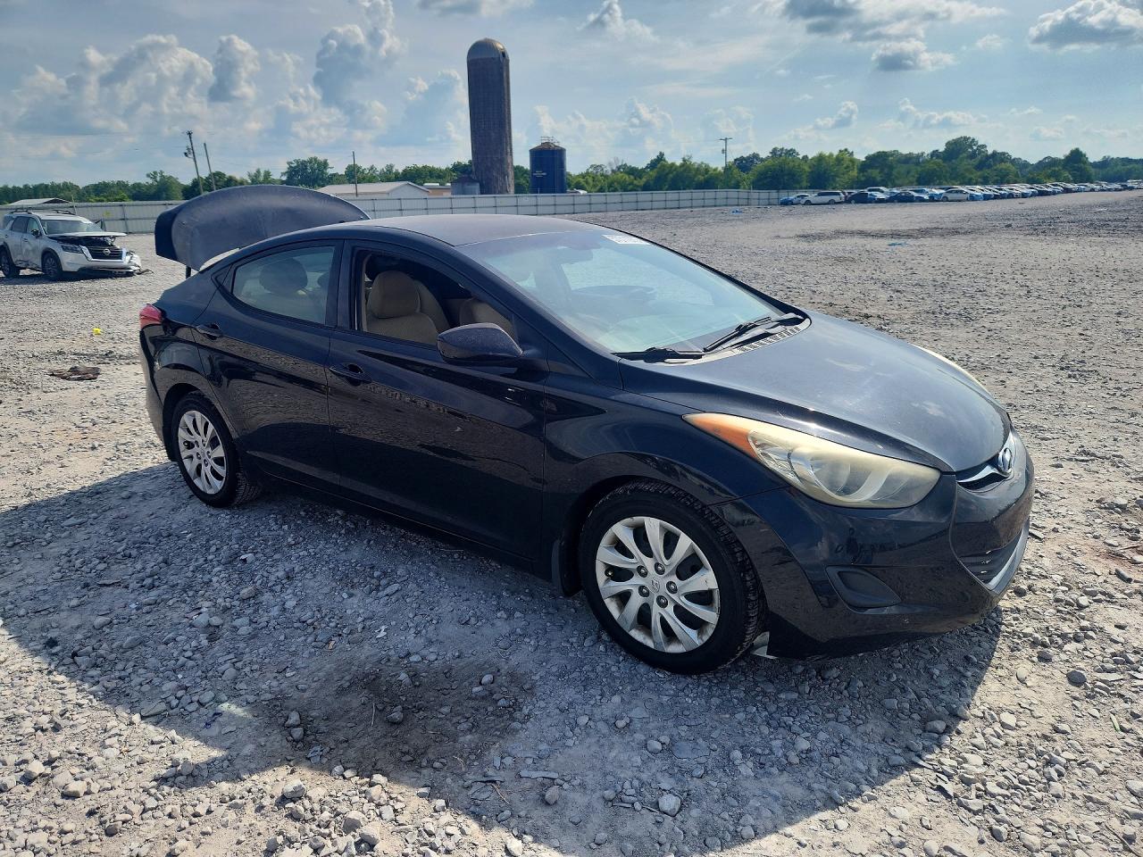 2013 Hyundai Elantra Gls Black vin: 5NPDH4AE7DH193462