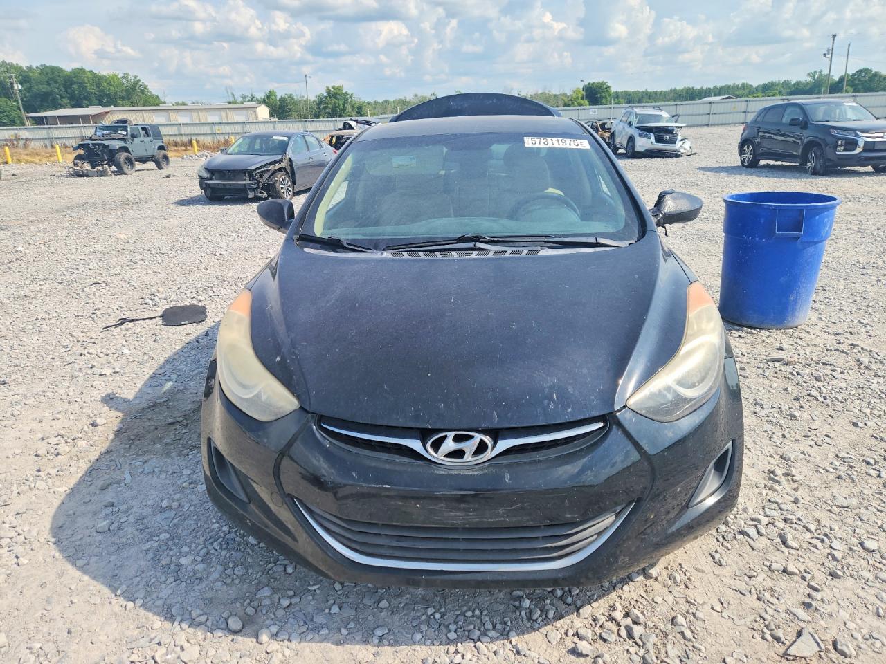 2013 Hyundai Elantra Gls Black vin: 5NPDH4AE7DH193462