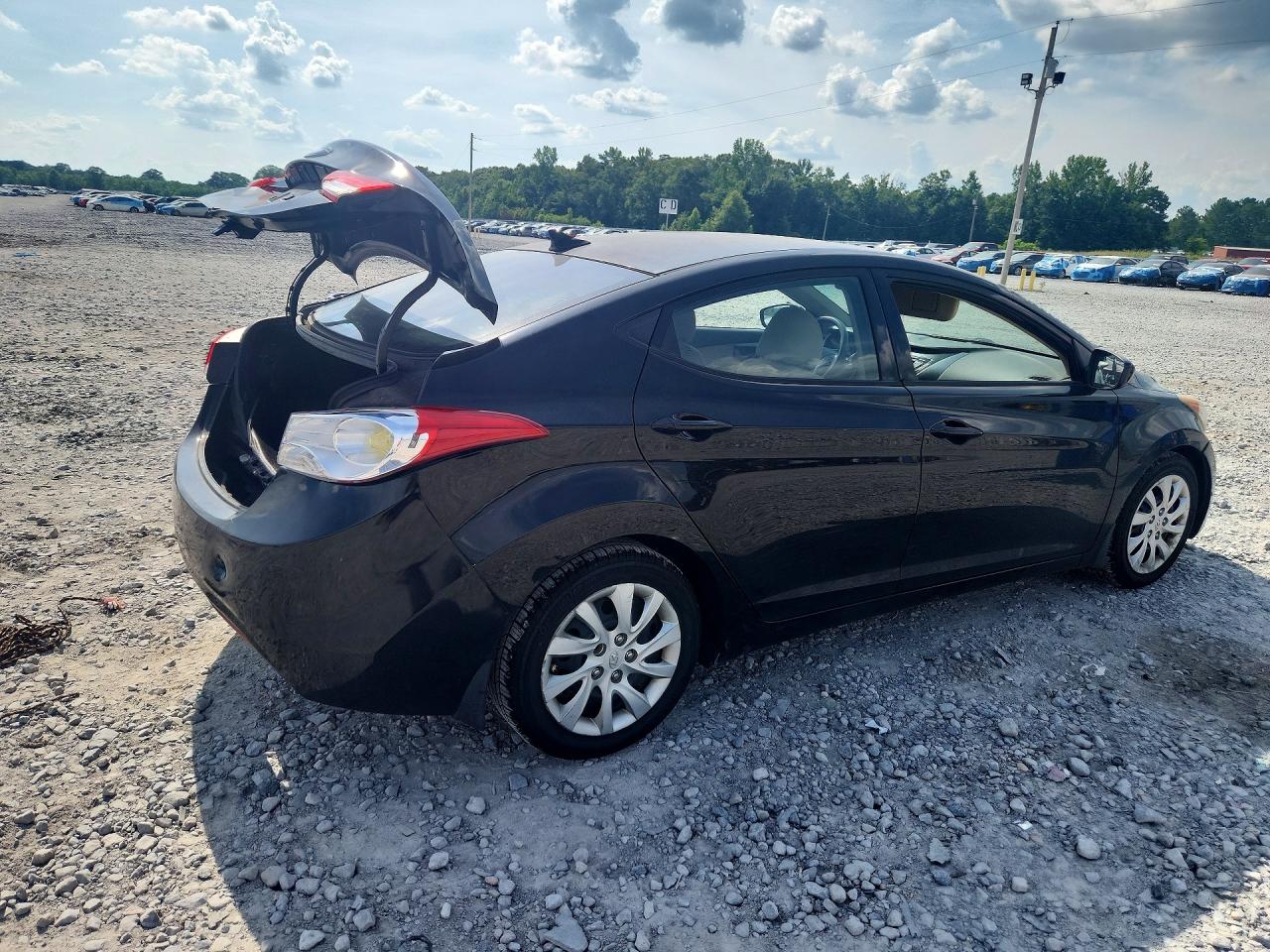 2013 Hyundai Elantra Gls Black vin: 5NPDH4AE7DH193462