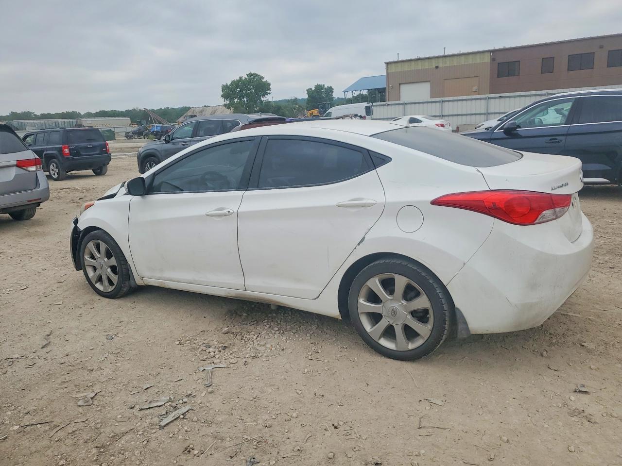 2013 Hyundai Elantra Limited White vin: 5NPDH4AE7DH195258