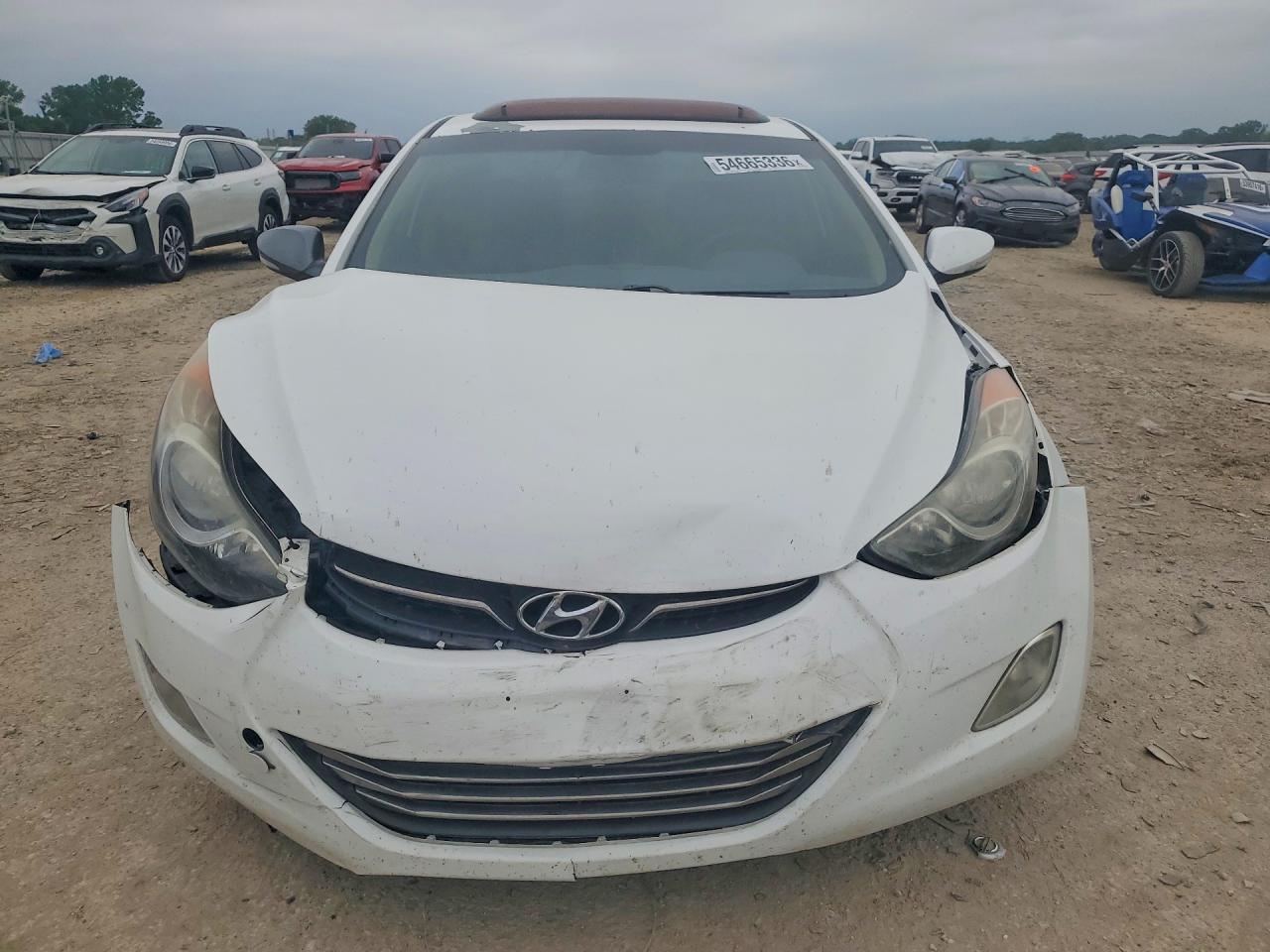 2013 Hyundai Elantra Limited White vin: 5NPDH4AE7DH195258