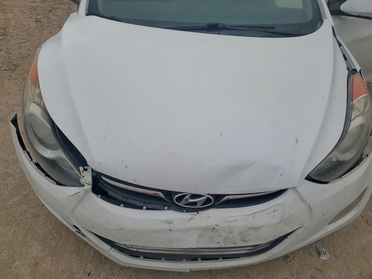 2013 Hyundai Elantra Limited White vin: 5NPDH4AE7DH195258