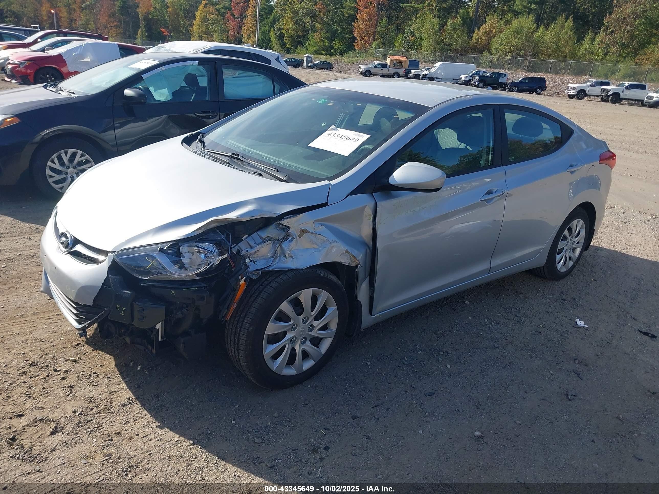 2013 Hyundai Elantra Gls Silver vin: 5NPDH4AE7DH196149