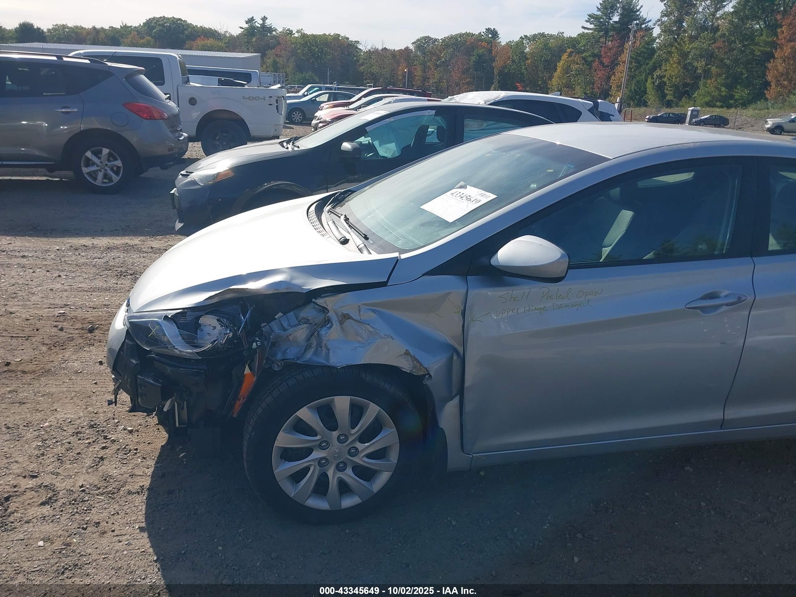 2013 Hyundai Elantra Gls Silver vin: 5NPDH4AE7DH196149