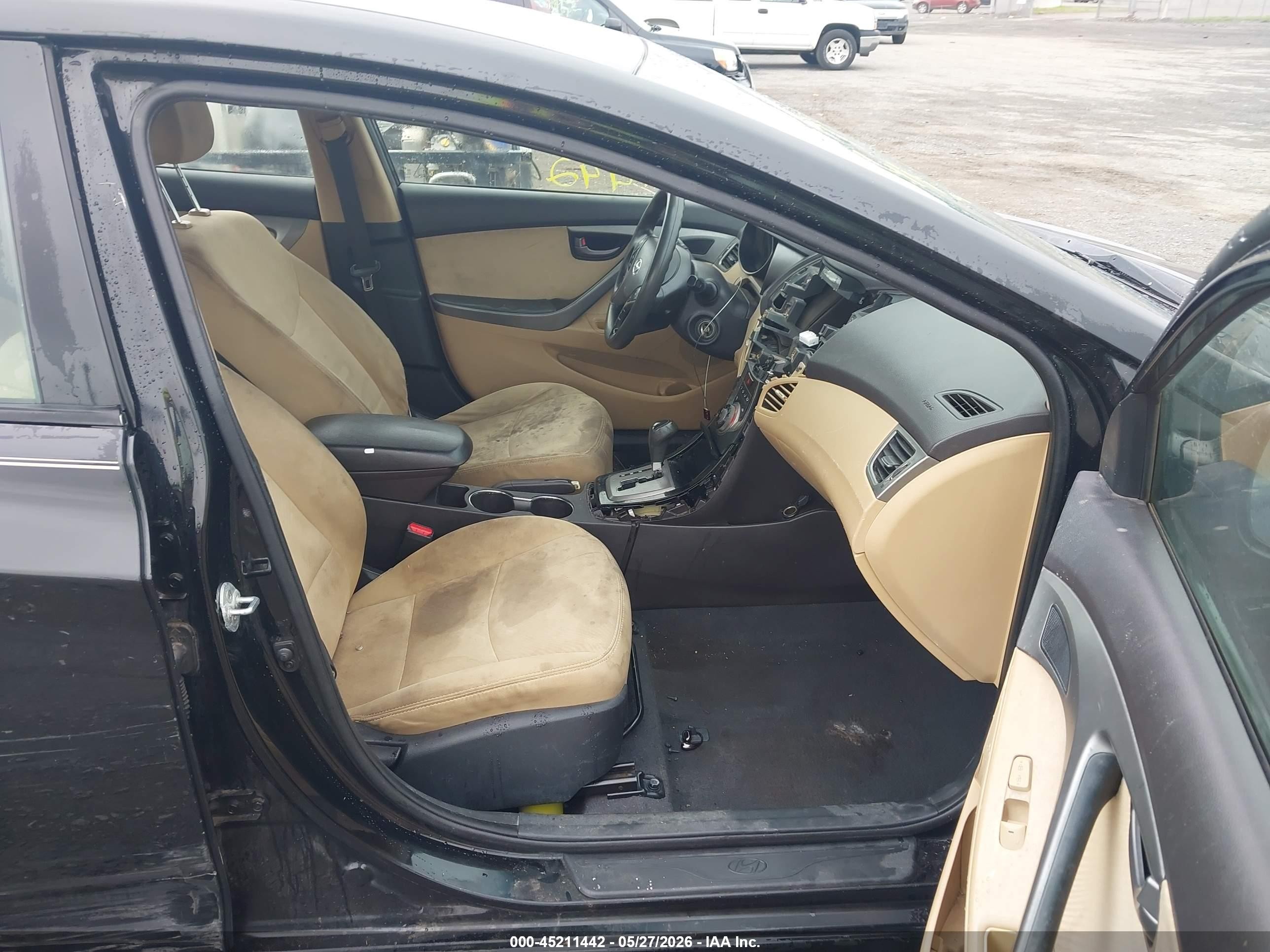 2013 Hyundai Elantra Gls Black vin: 5NPDH4AE7DH200443