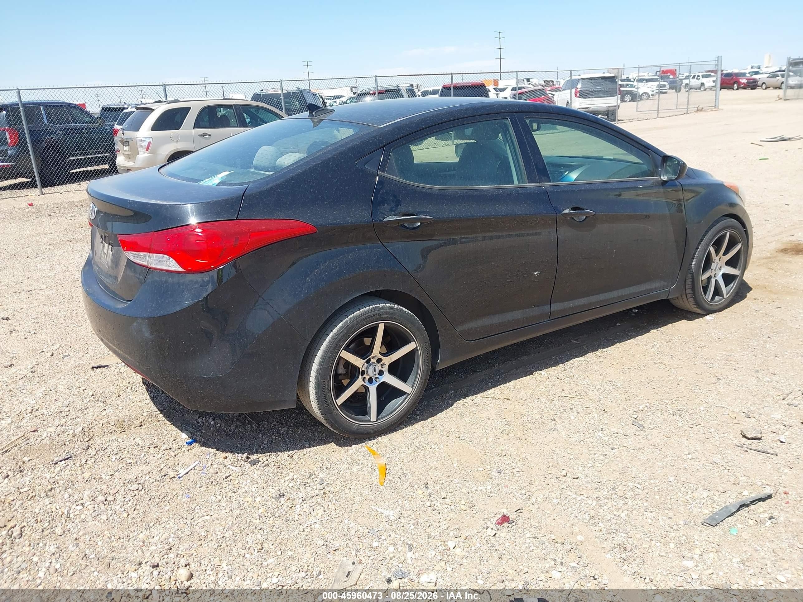 2013 Hyundai Elantra Gls Black vin: 5NPDH4AE7DH200782