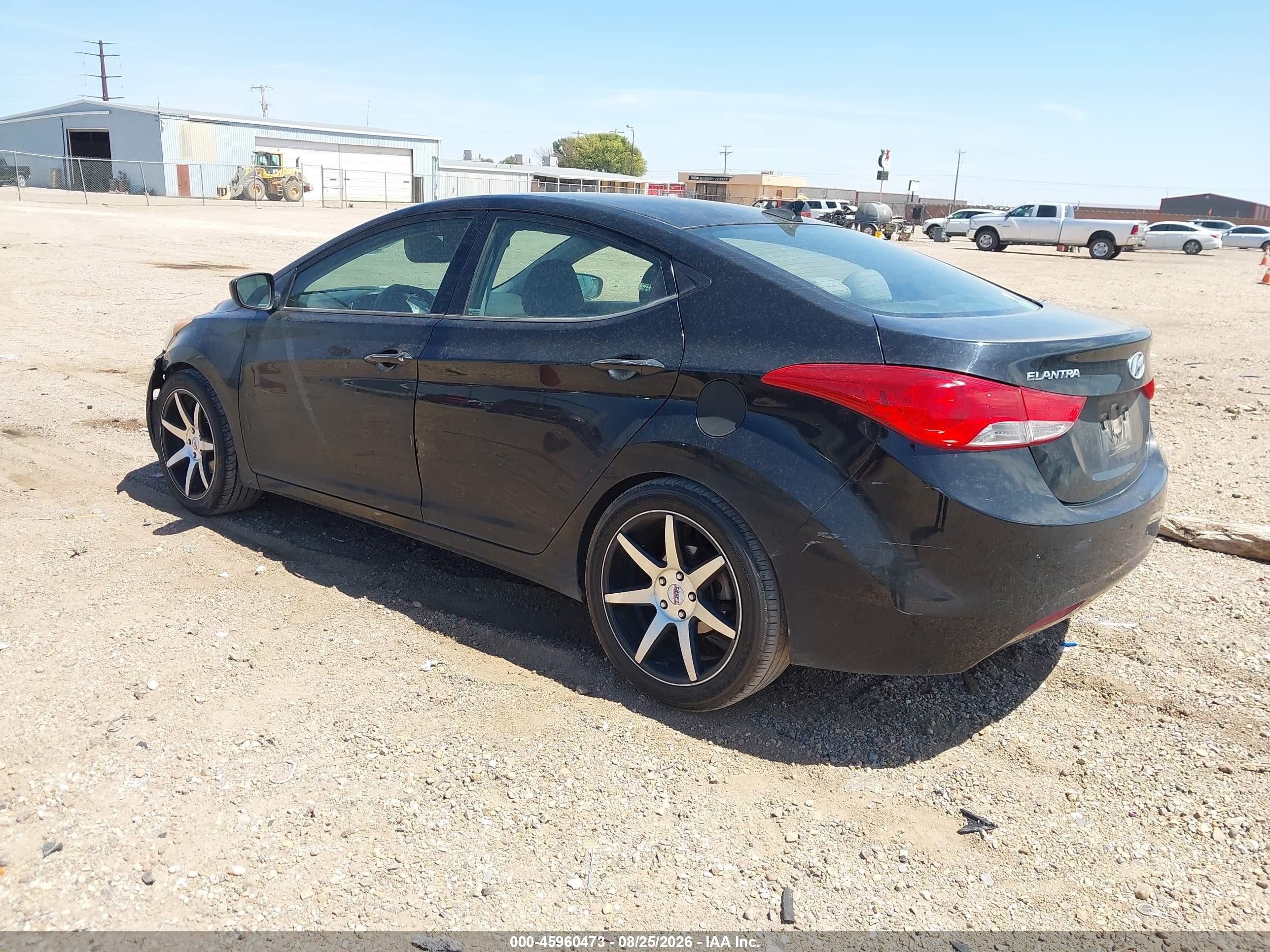 2013 Hyundai Elantra Gls Black vin: 5NPDH4AE7DH200782