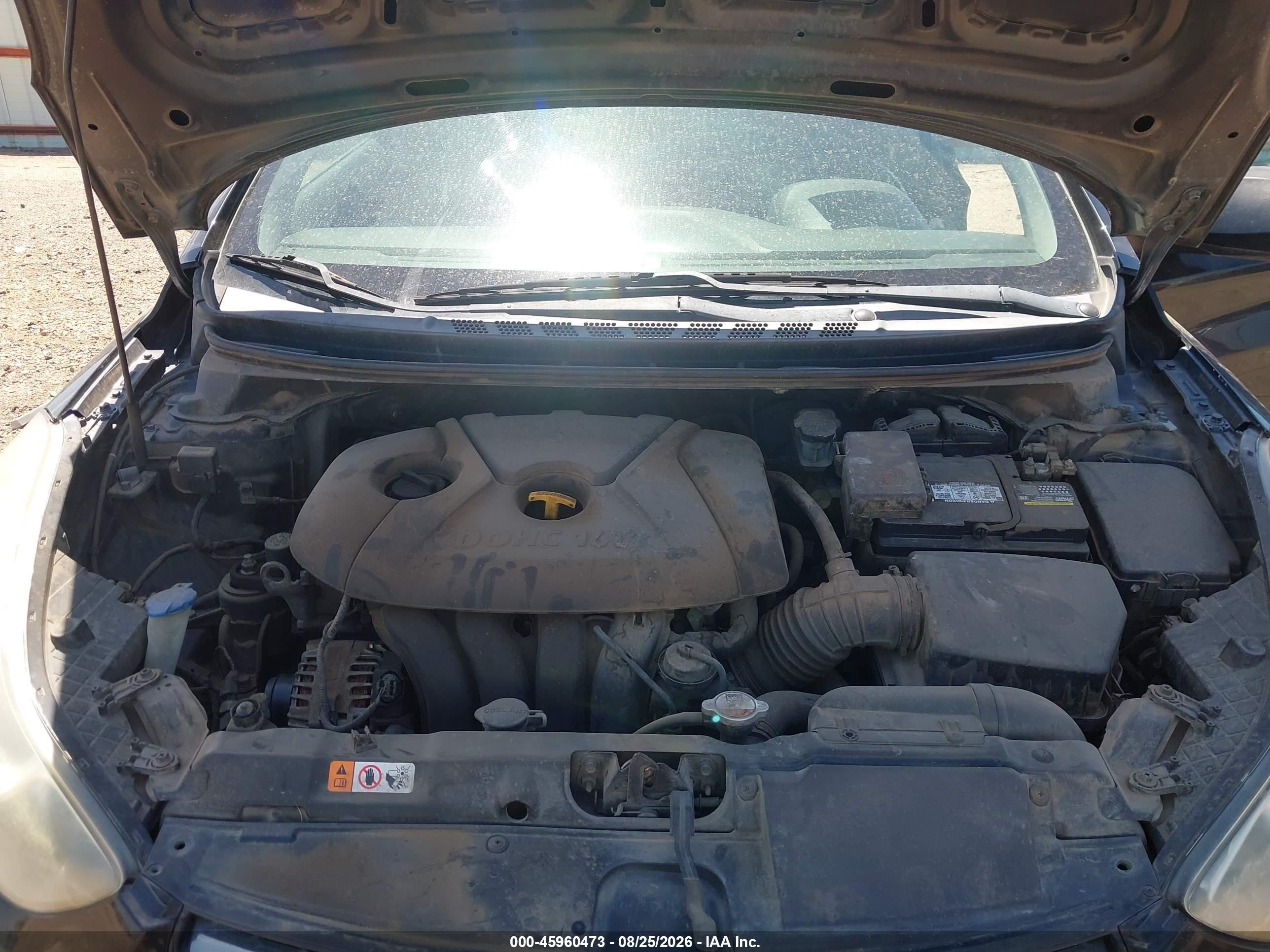 2013 Hyundai Elantra Gls Black vin: 5NPDH4AE7DH200782