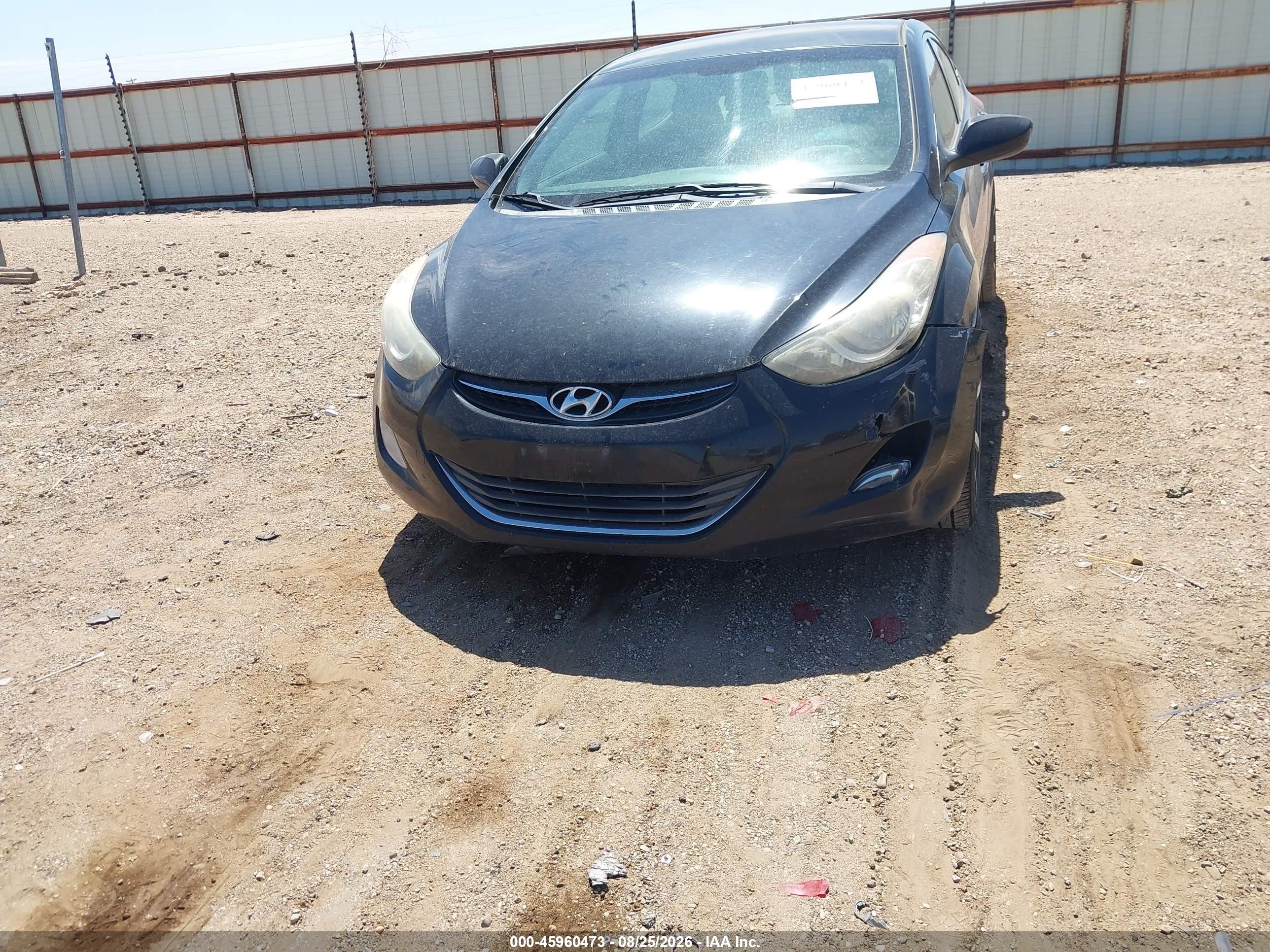 2013 Hyundai Elantra Gls Black vin: 5NPDH4AE7DH200782
