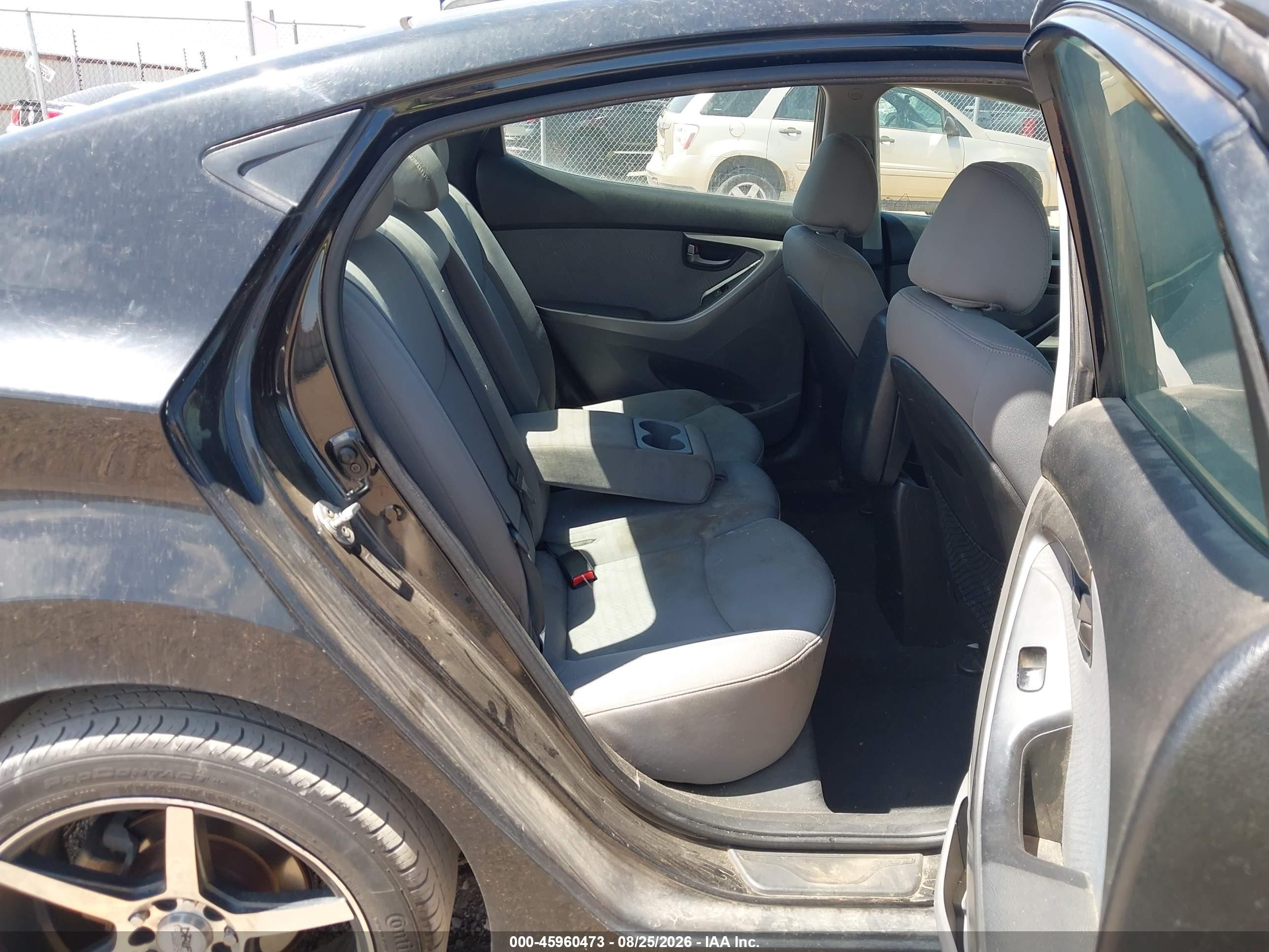 2013 Hyundai Elantra Gls Black vin: 5NPDH4AE7DH200782