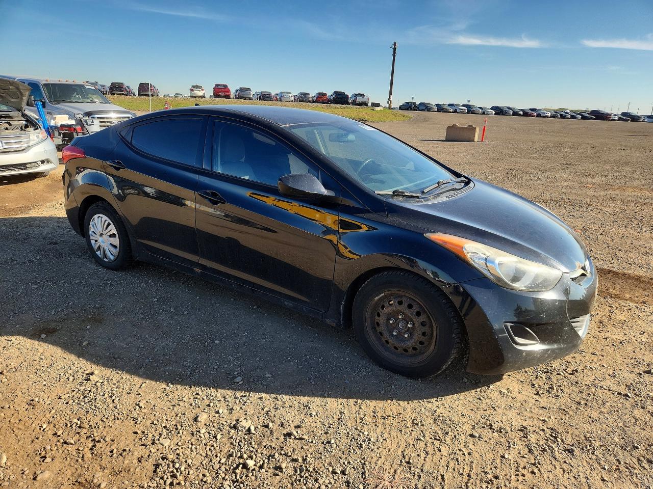 2013 Hyundai Elantra Gls Black vin: 5NPDH4AE7DH205674