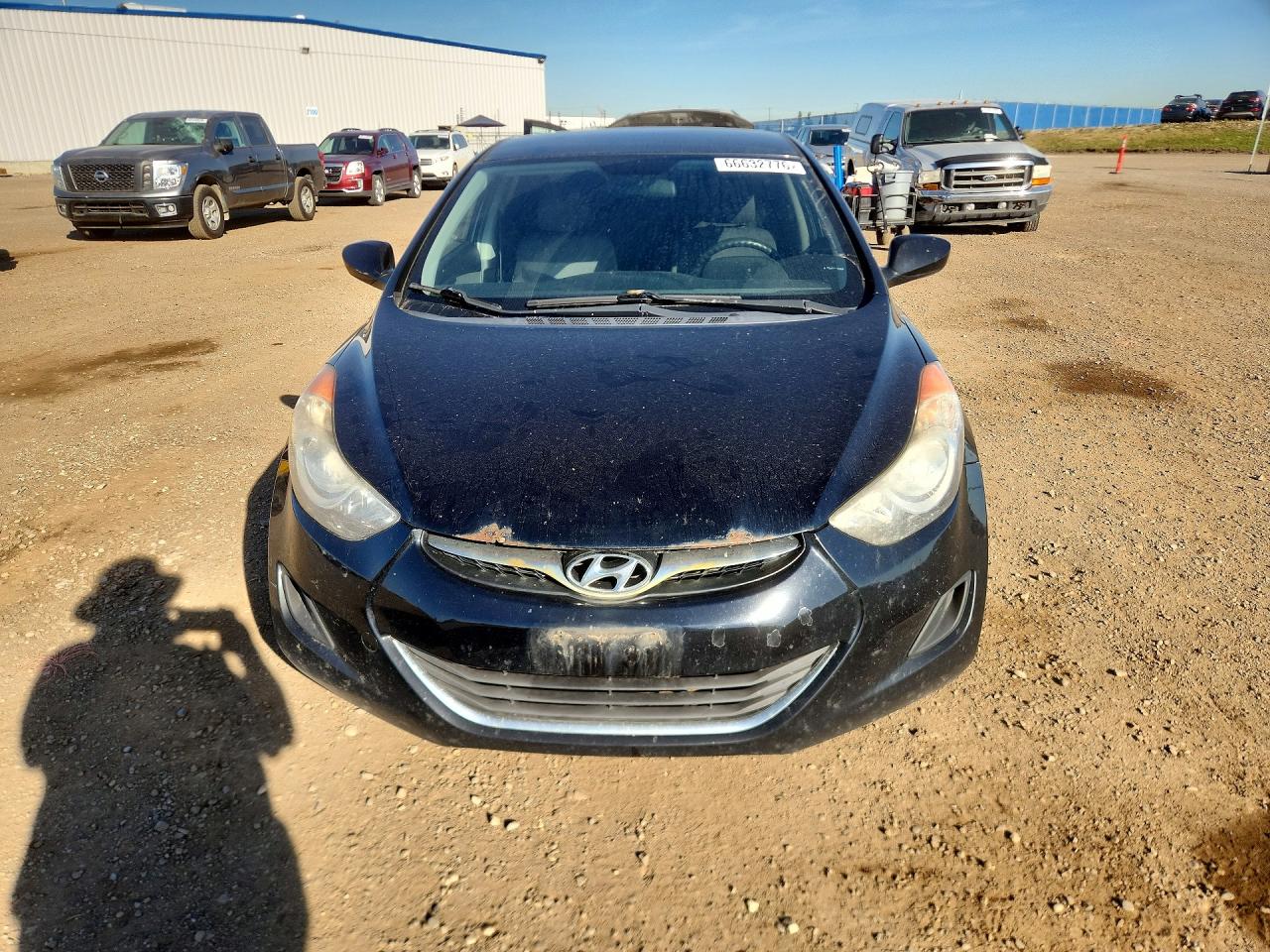 2013 Hyundai Elantra Gls Black vin: 5NPDH4AE7DH205674