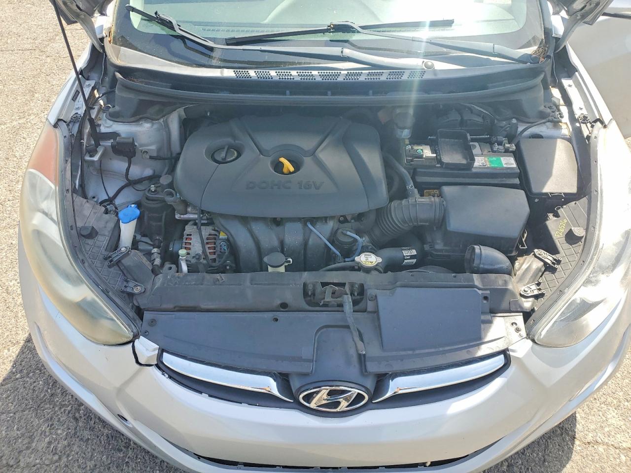 2013 Hyundai Elantra Limited Silver vin: 5NPDH4AE7DH206808