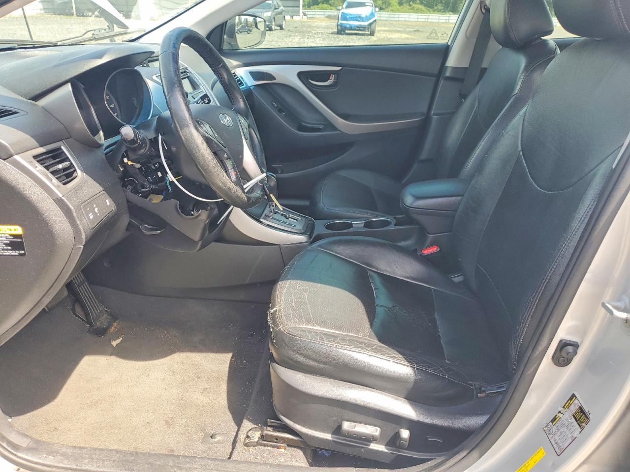 2013 Hyundai Elantra Limited Silver vin: 5NPDH4AE7DH206808