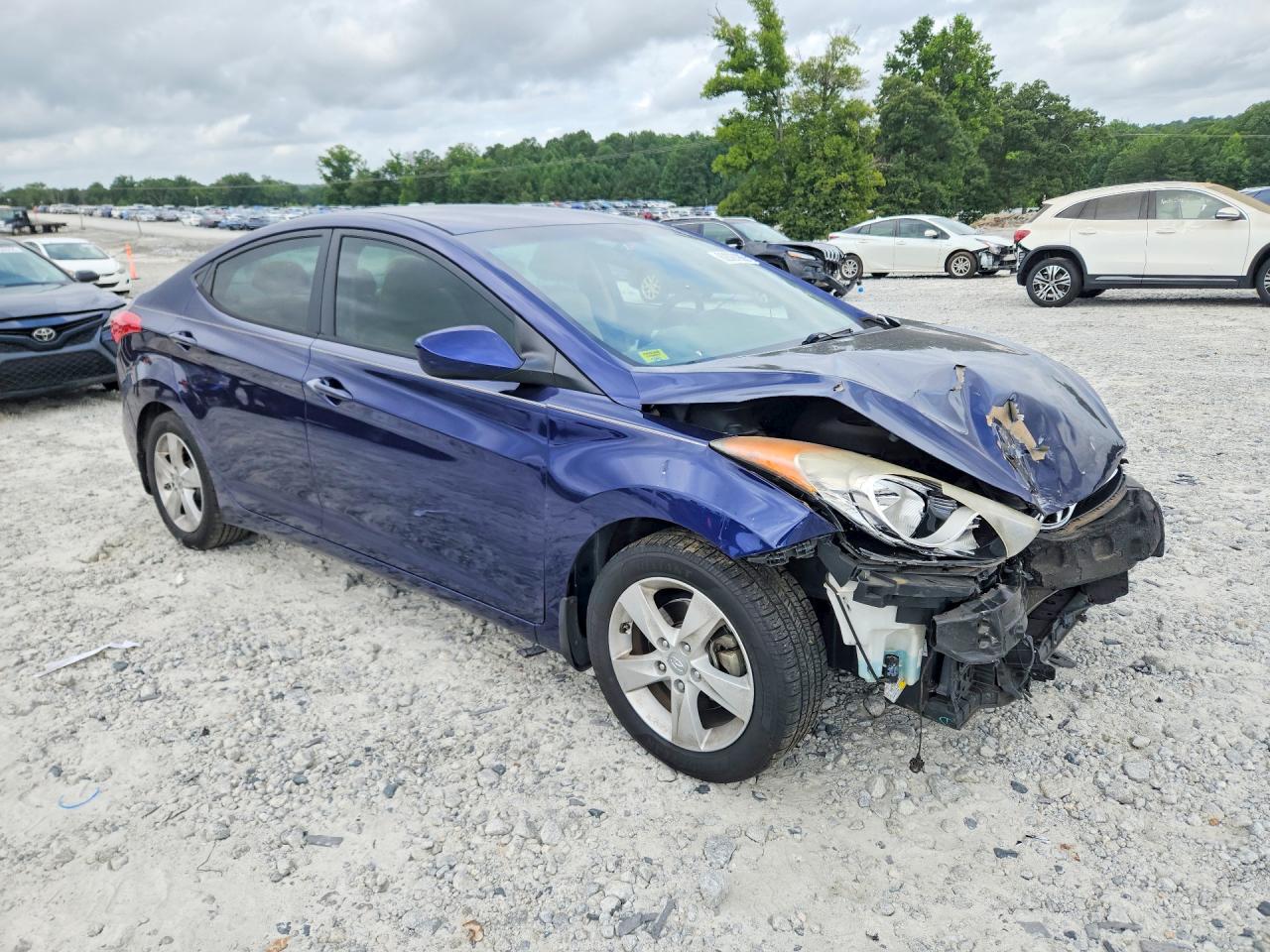 2013 Hyundai Elantra Gls Blue vin: 5NPDH4AE7DH215282
