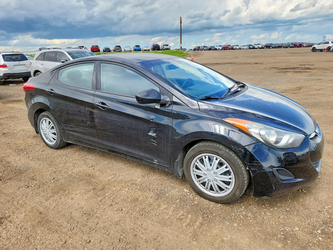 2013 Hyundai Elantra Gls Black vin: 5NPDH4AE7DH215640