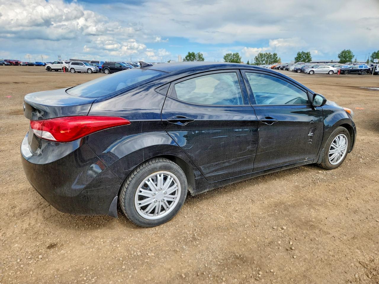 2013 Hyundai Elantra Gls Black vin: 5NPDH4AE7DH215640