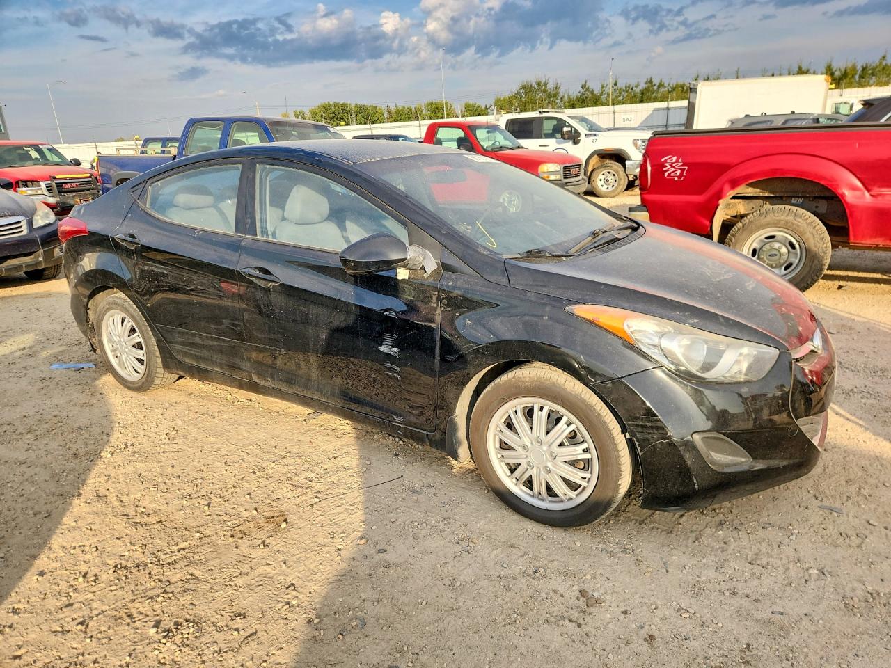 2013 Hyundai Elantra Gls Black vin: 5NPDH4AE7DH215640