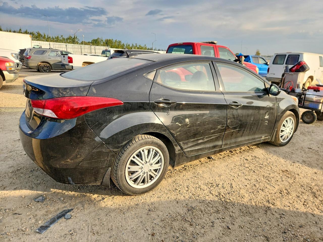 2013 Hyundai Elantra Gls Black vin: 5NPDH4AE7DH215640