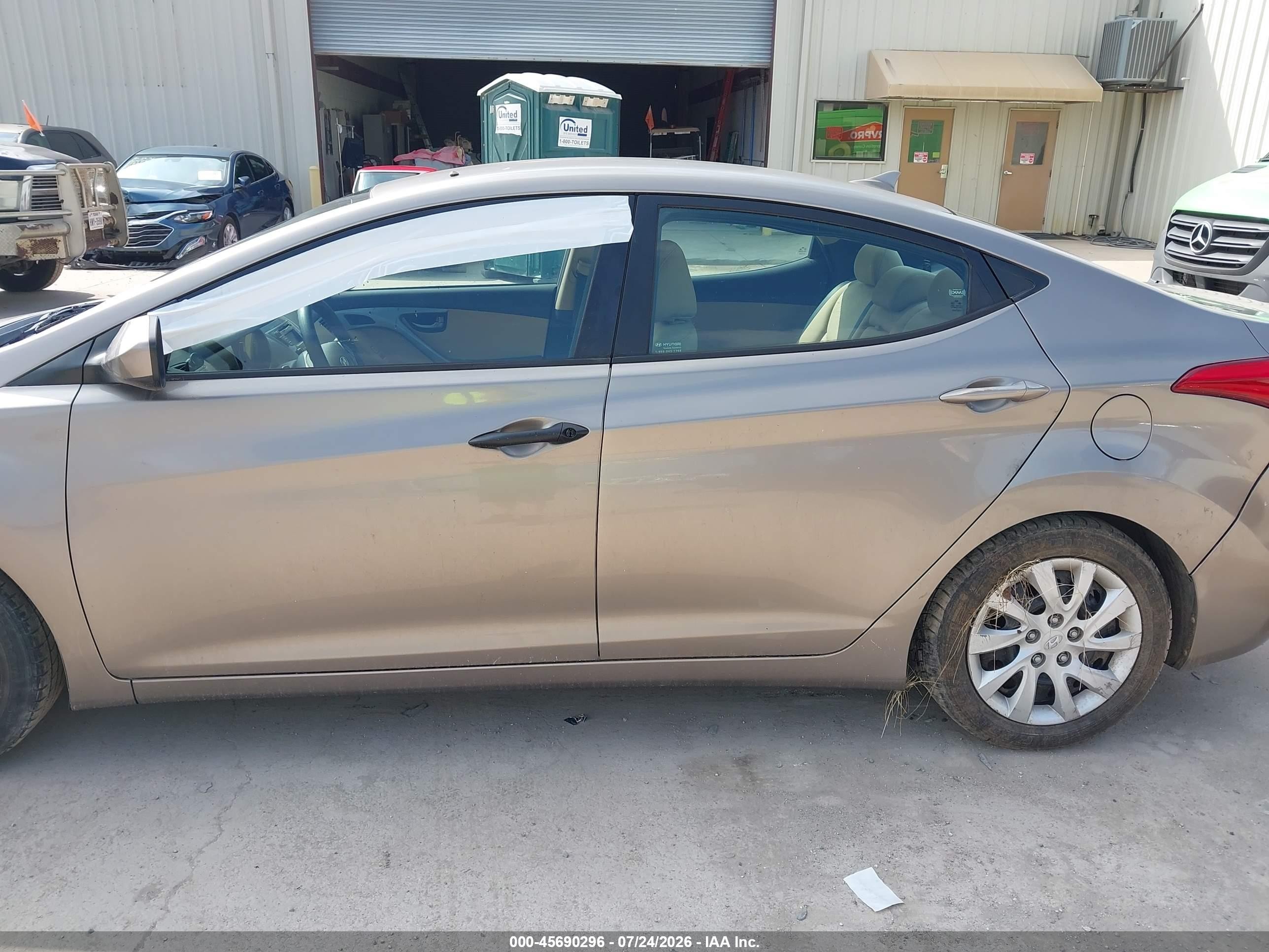 2013 Hyundai Elantra Gls Gold vin: 5NPDH4AE7DH224662