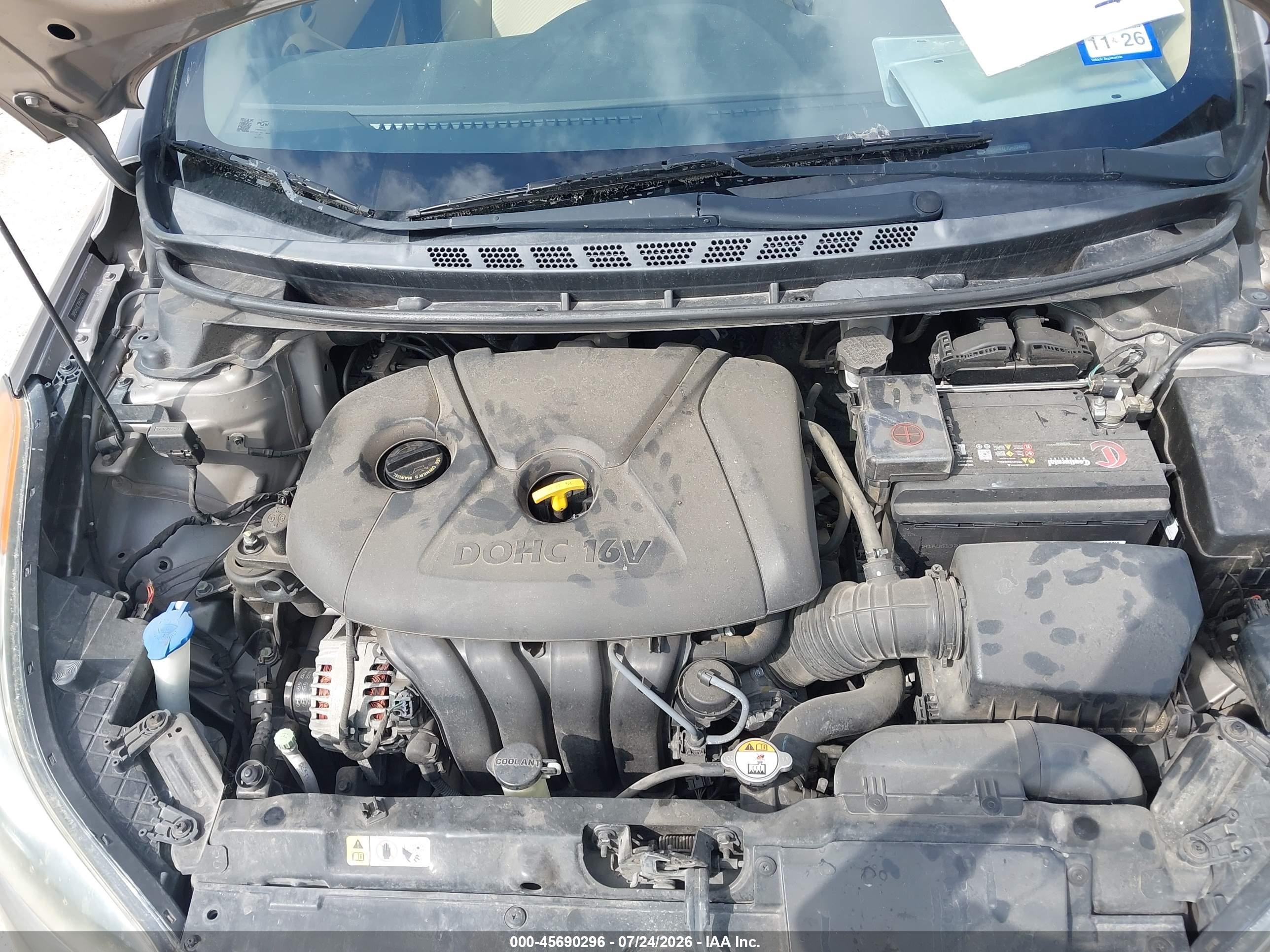 2013 Hyundai Elantra Gls Gold vin: 5NPDH4AE7DH224662