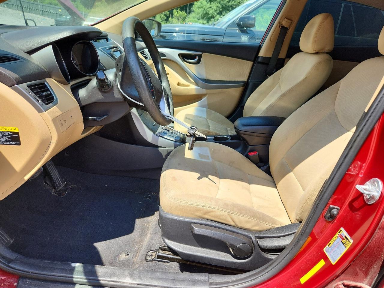 2013 Hyundai Elantra Gls Red vin: 5NPDH4AE7DH224984