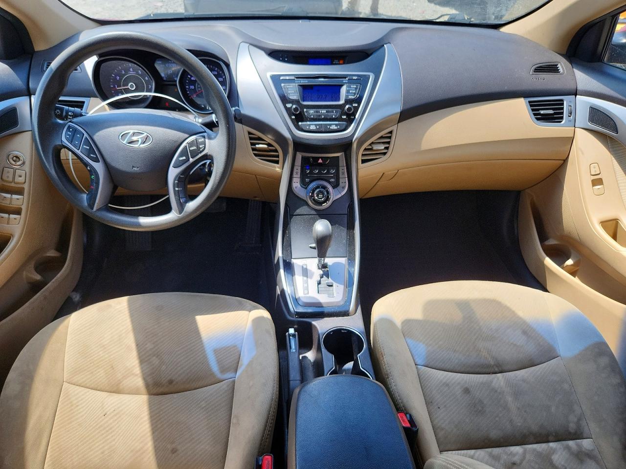 2013 Hyundai Elantra Gls Red vin: 5NPDH4AE7DH224984