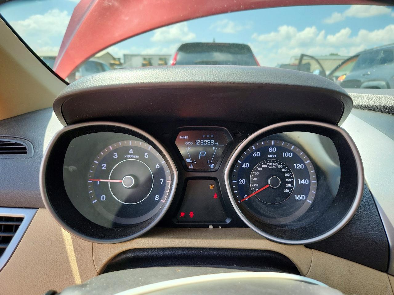 2013 Hyundai Elantra Gls Red vin: 5NPDH4AE7DH224984