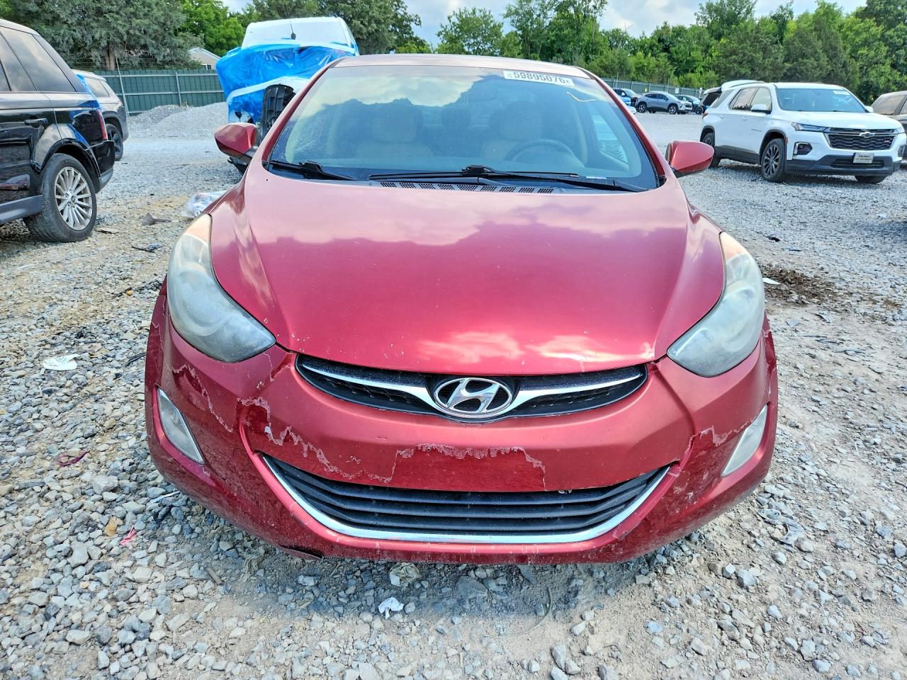 2013 Hyundai Elantra Gls Red vin: 5NPDH4AE7DH224984