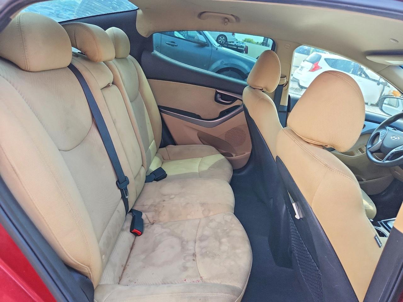 2013 Hyundai Elantra Gls Red vin: 5NPDH4AE7DH224984